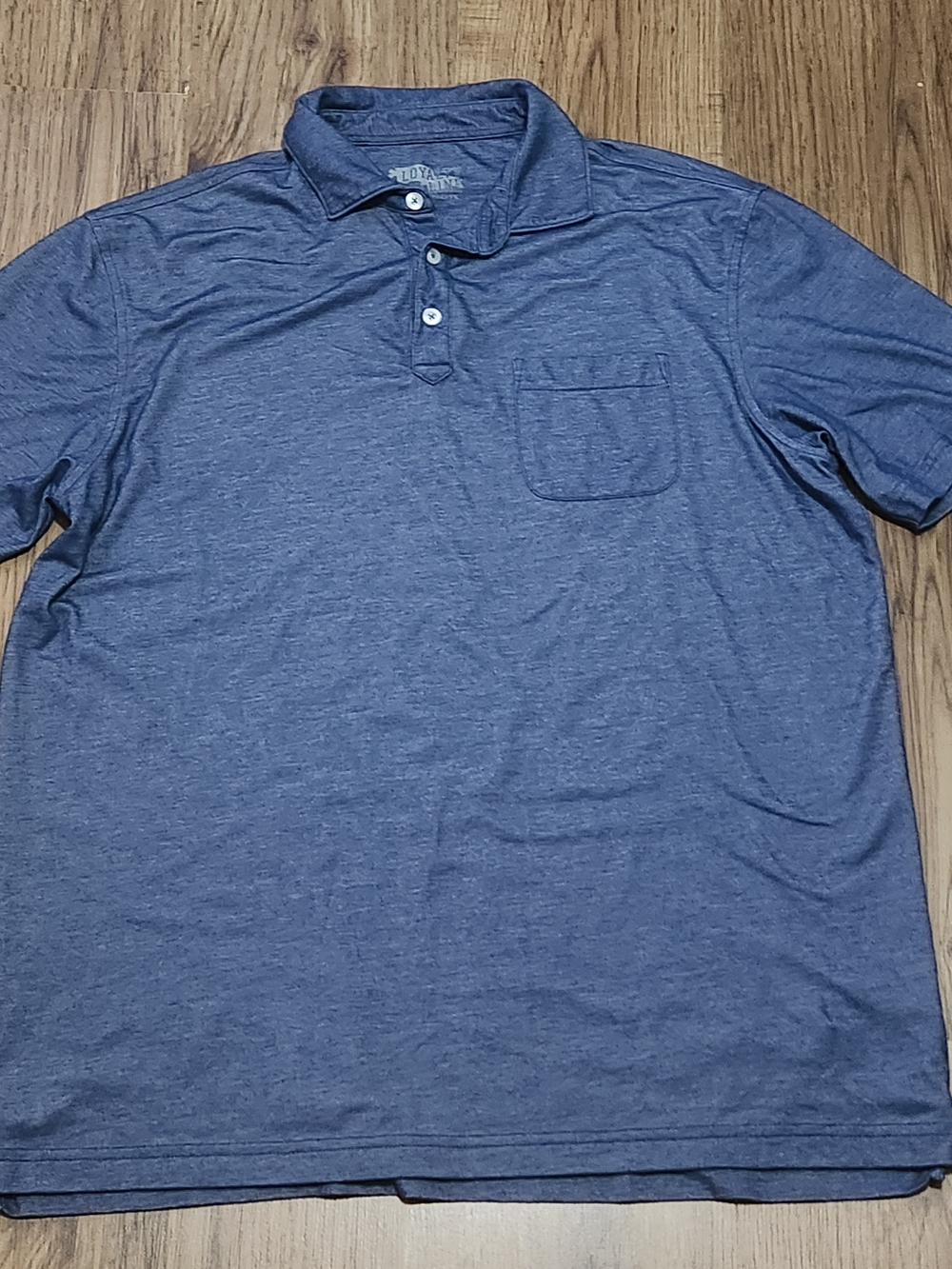 Men's Blue Pocket Polo Shirt - Lightweight Casual